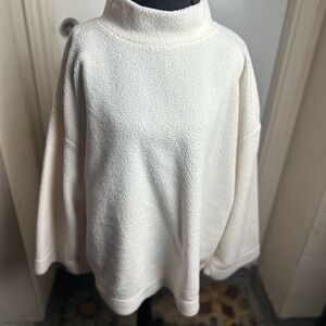 LOFT Cream Cowl Neck Sweater